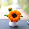 Twisted stick plum blossom finished product sunflower tulip simulation flower book study desk decoration small potted plant for Teachers' Day Application Scenario